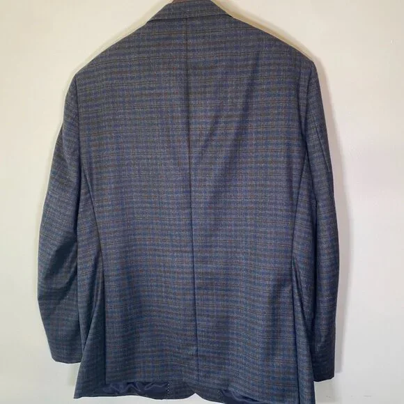 Jos a. Bank Reserve Blue/Black Checkered Blazer - Picture 3 of 7